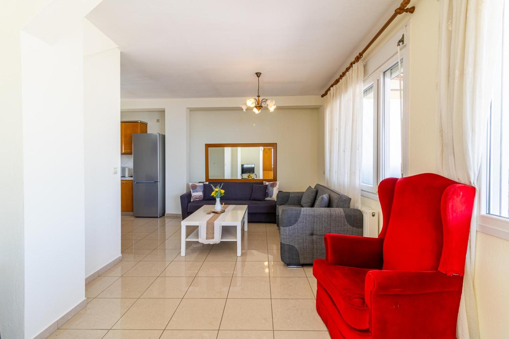Ferienwohnung Finas Penthouse,Private Terrace,Great View,Mins From Sea Kavala Exterior foto